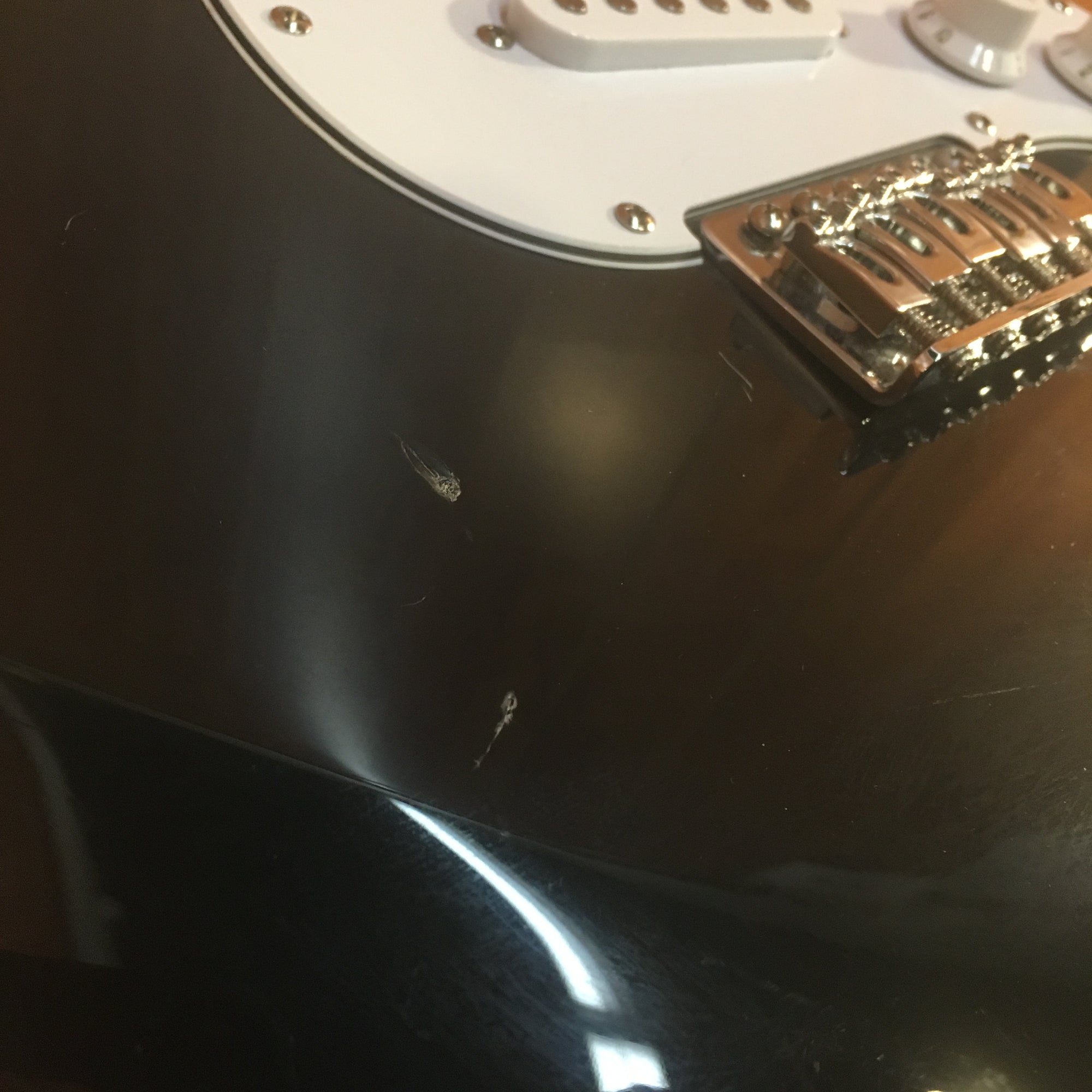 Silvertone Strat Body Loaded