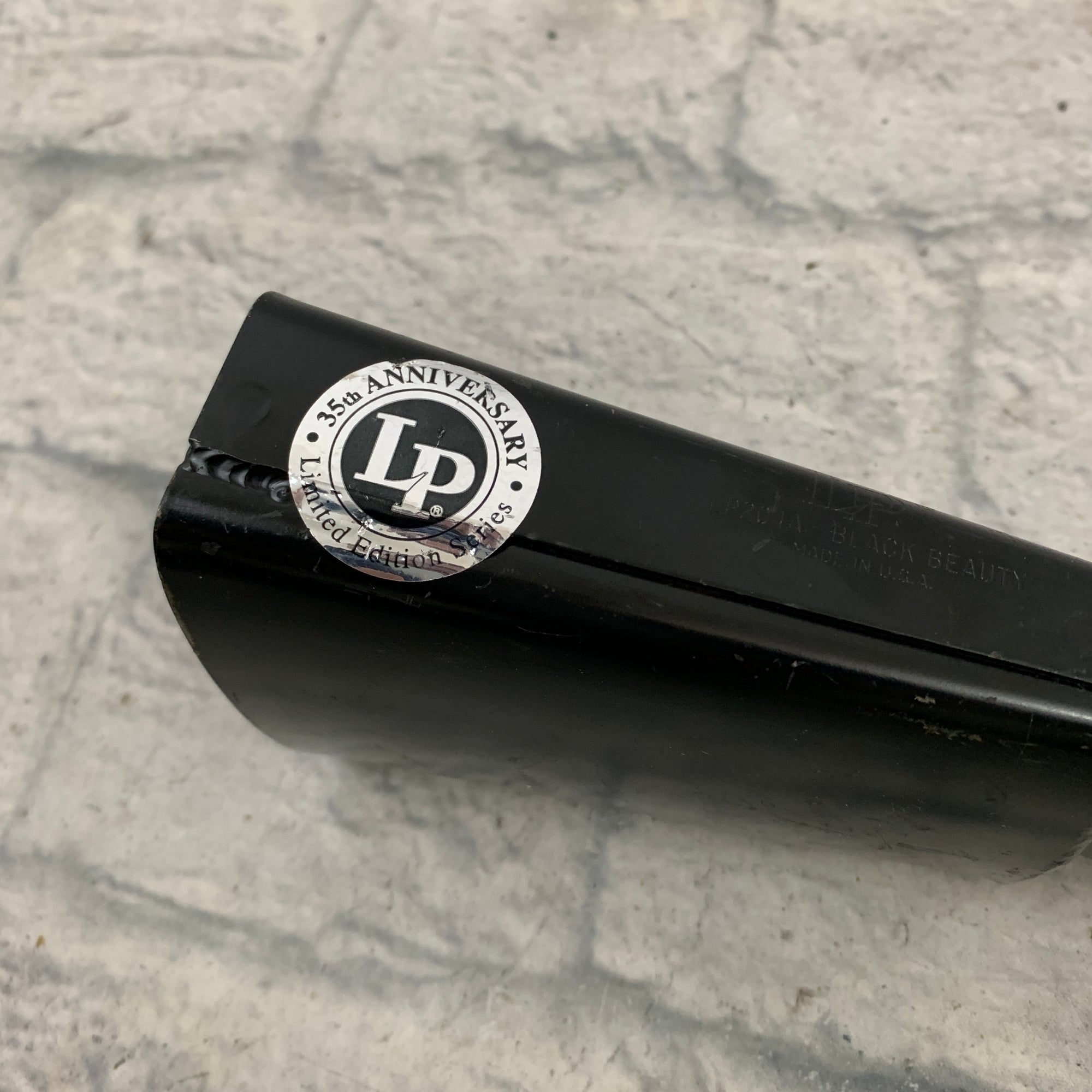 LP Latin Percussion 204A Black Beauty Cowbell 35th Anniversary Series