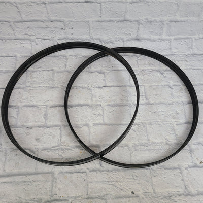 Pearl Export Series 22" Drum Hoops (Pair) Blue Inlay