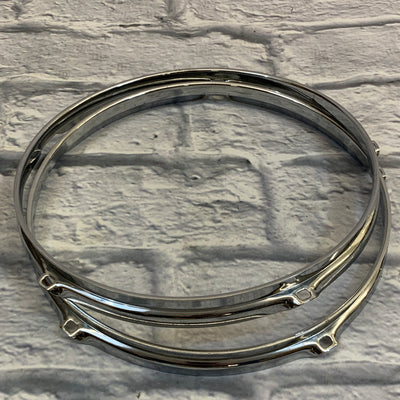 5-Lug 12" Metal Drum Hoop Pair Chrome