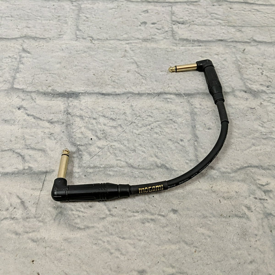 Mogami Gold 10" Instrument Cable With Right Angle Connectors