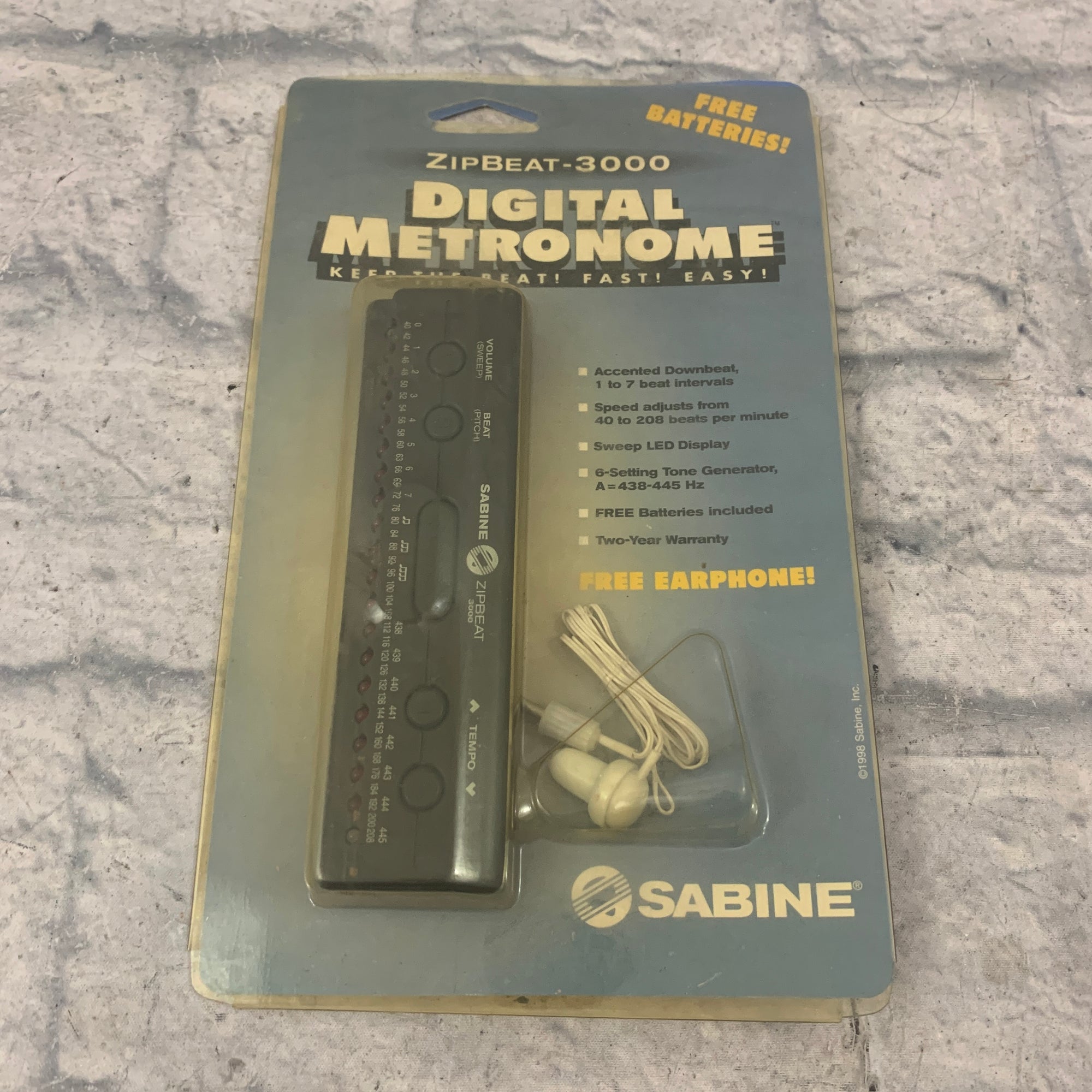 Sabine ZipBeat-3000 Digital Metronome