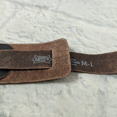 Levy's M1-BLK Genuine Leather 2.5" Guitar Strap