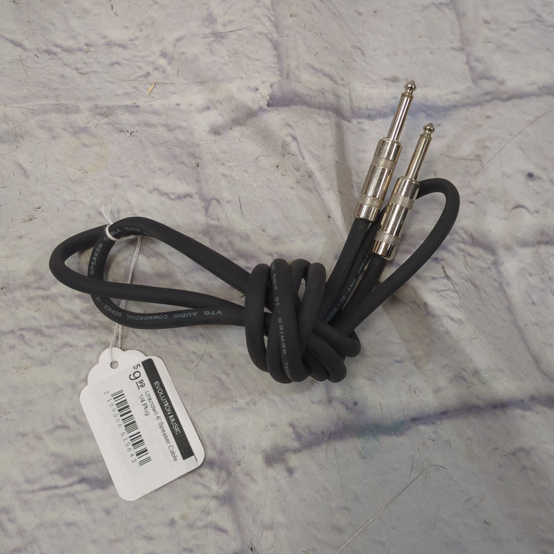 Unknown 6' Speaker Cable 1/4 Plug