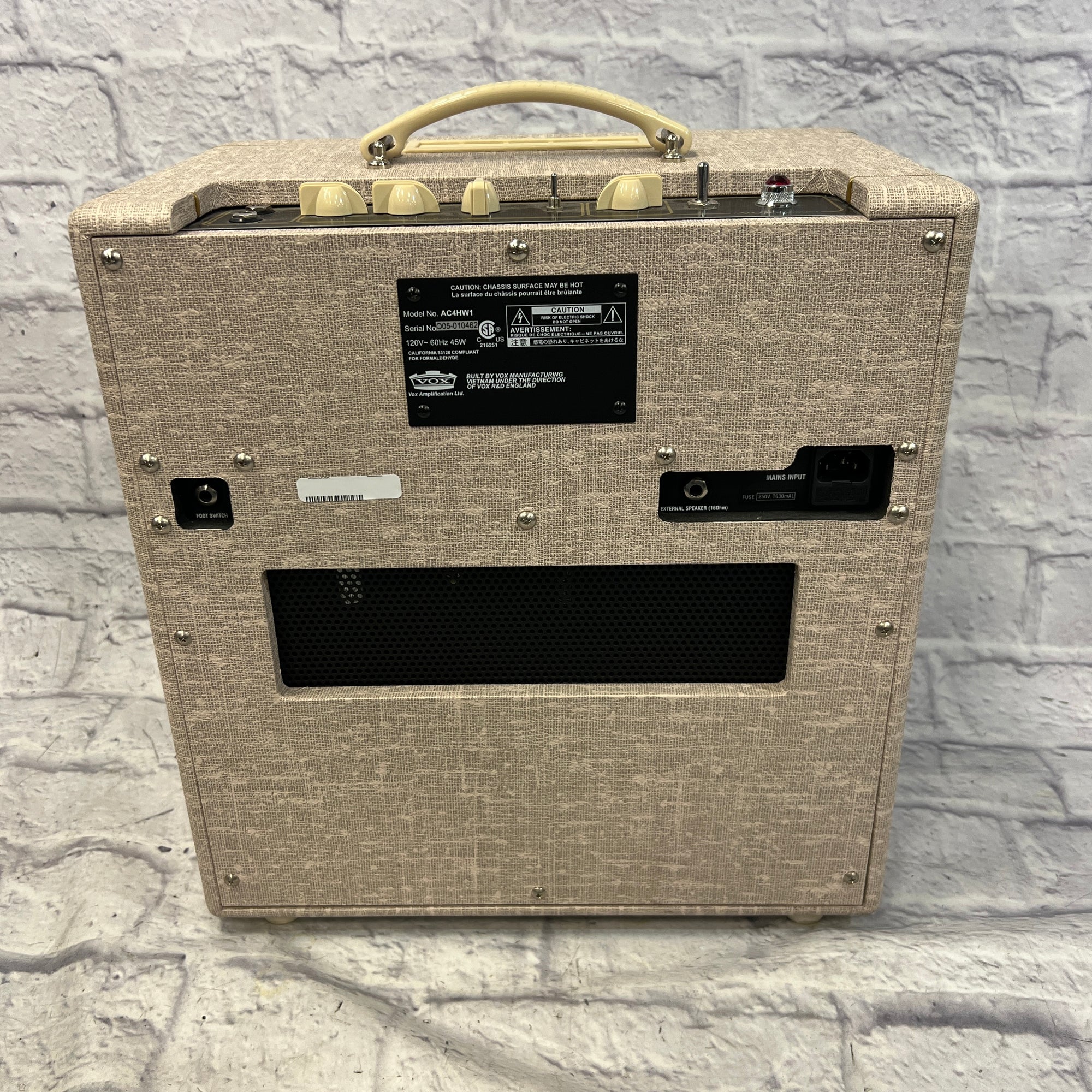 Vox AC4 Handwired Limited Edition Greenback Guitar Combo Amp