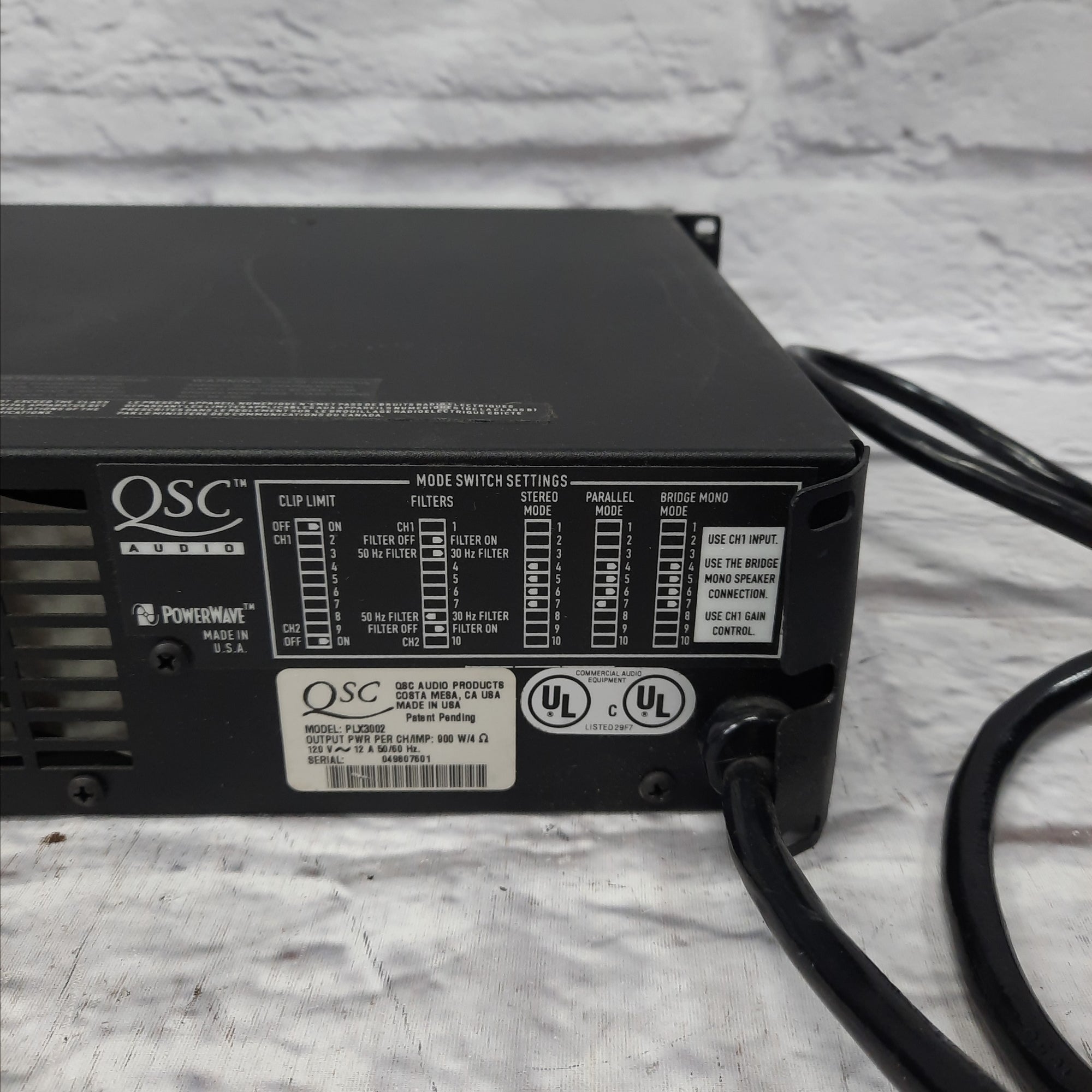 QSC PLX3002 3000 Watt Power Amp - Evolution Music