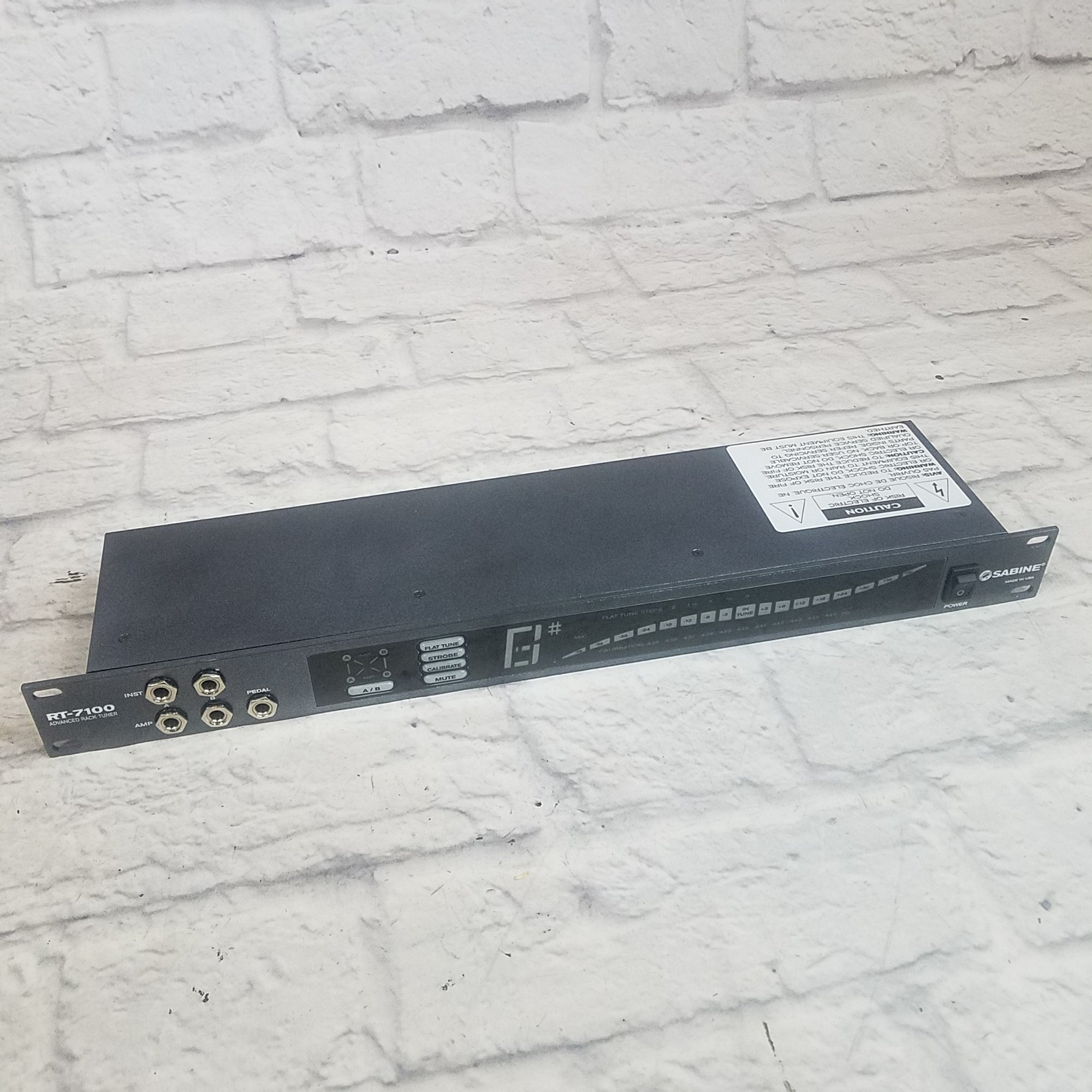 Sabine RT-7100 Advanced Rack Tuner