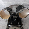 Ludwig Rocker Black 5 Piece Drum Kit