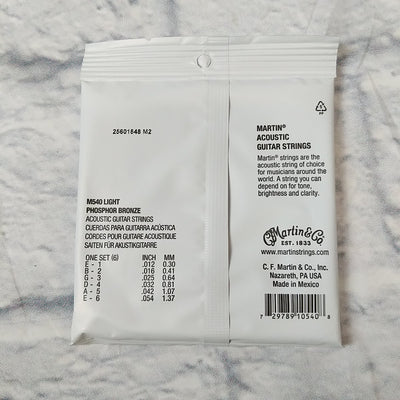 Martin 12-54 Phosphor Bronze Light Acoustic Guitar String