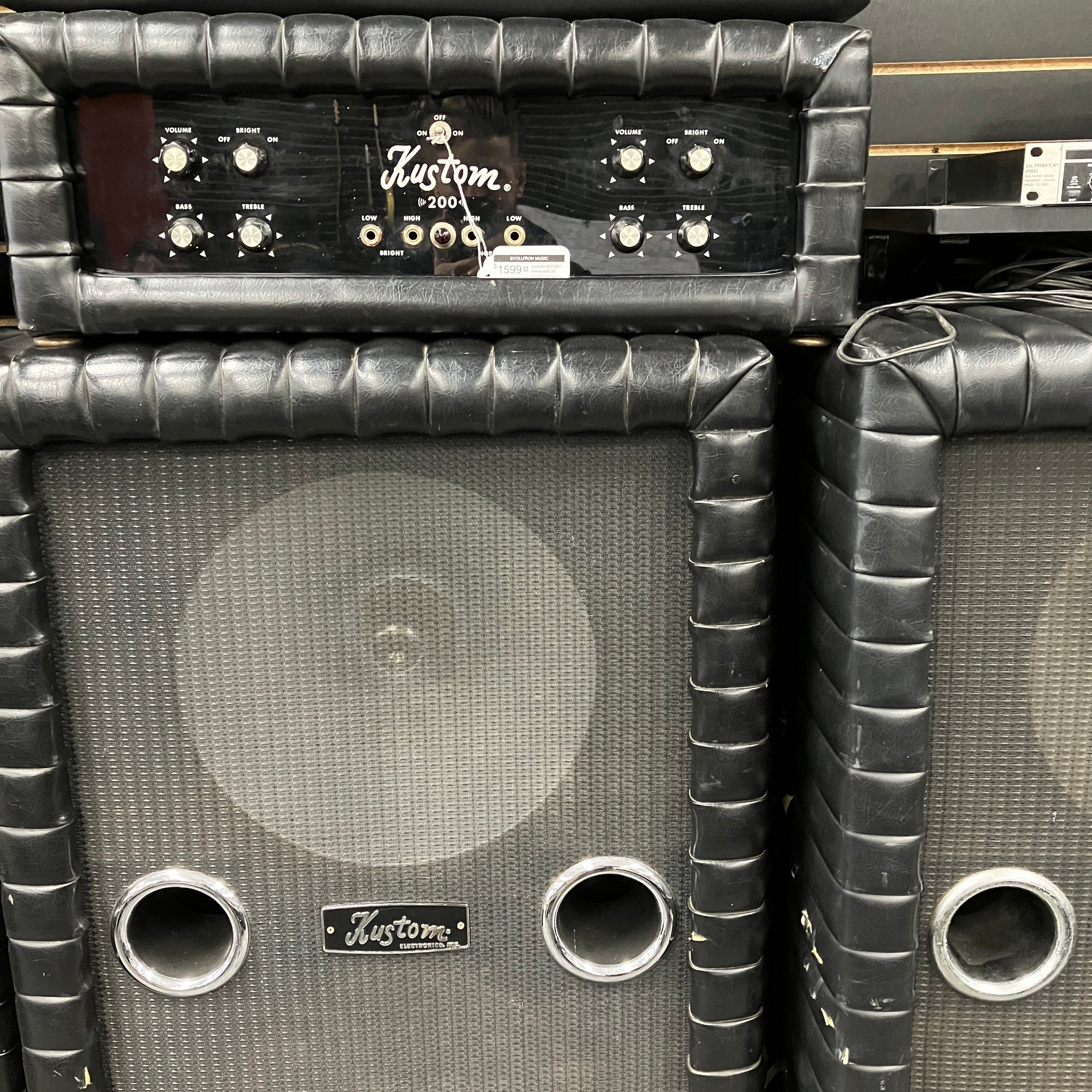 Kustom K200B1 Head with 2x D130F Cabinets