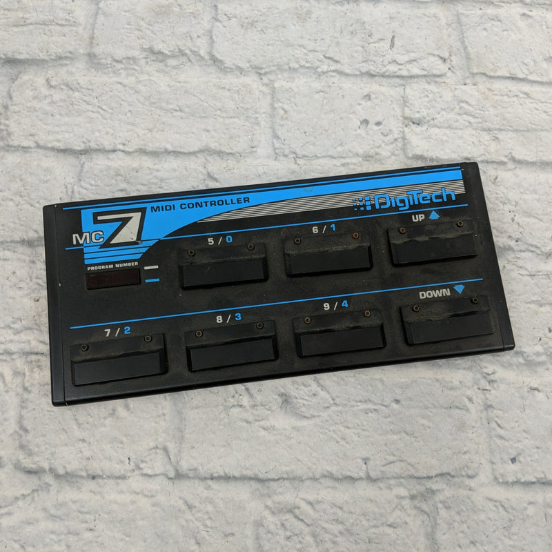 Digitech MC7 Midi Controller Black & Blue - Evolution Music