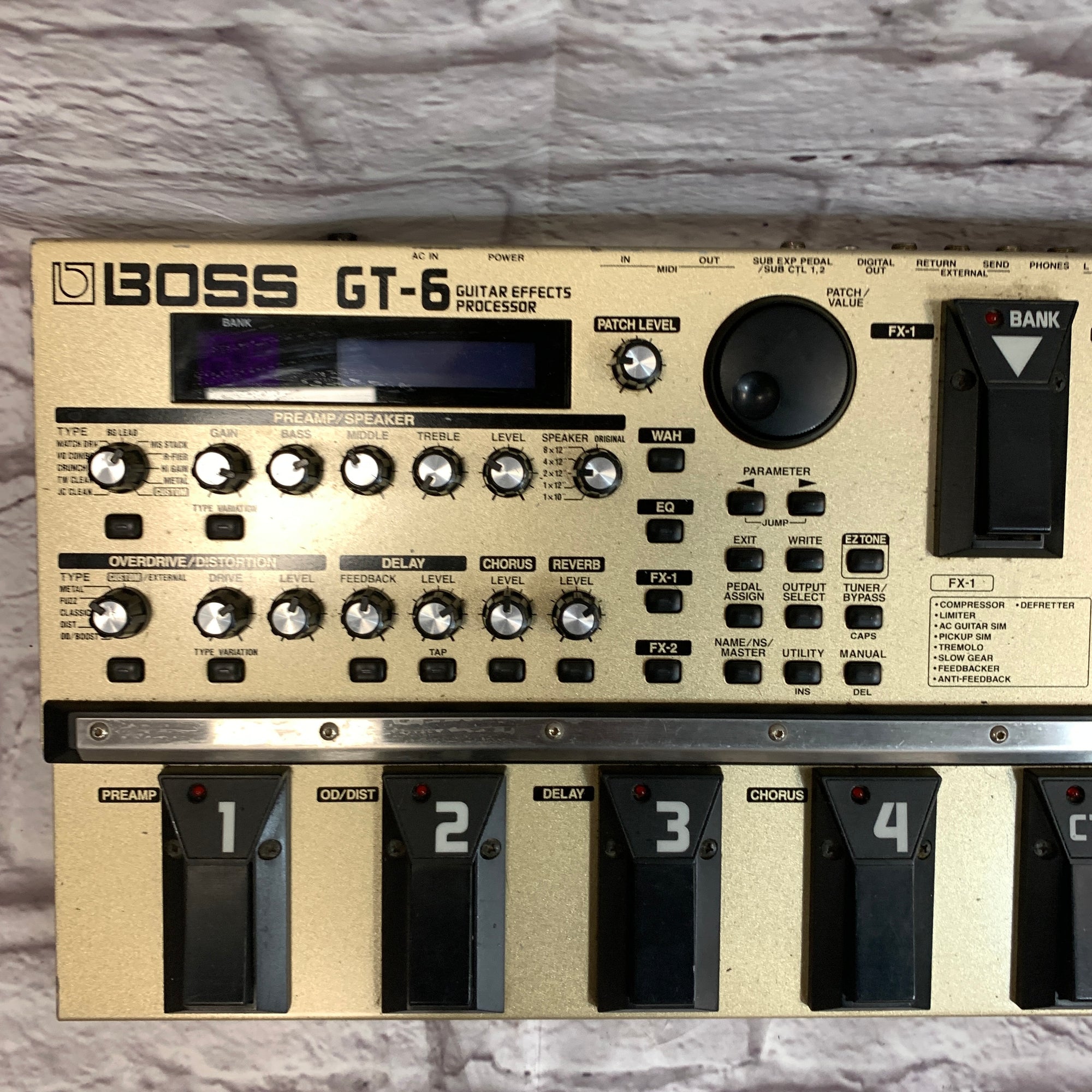 boss gt 6 pedal Boss GT-6 Multi Effects Pedal