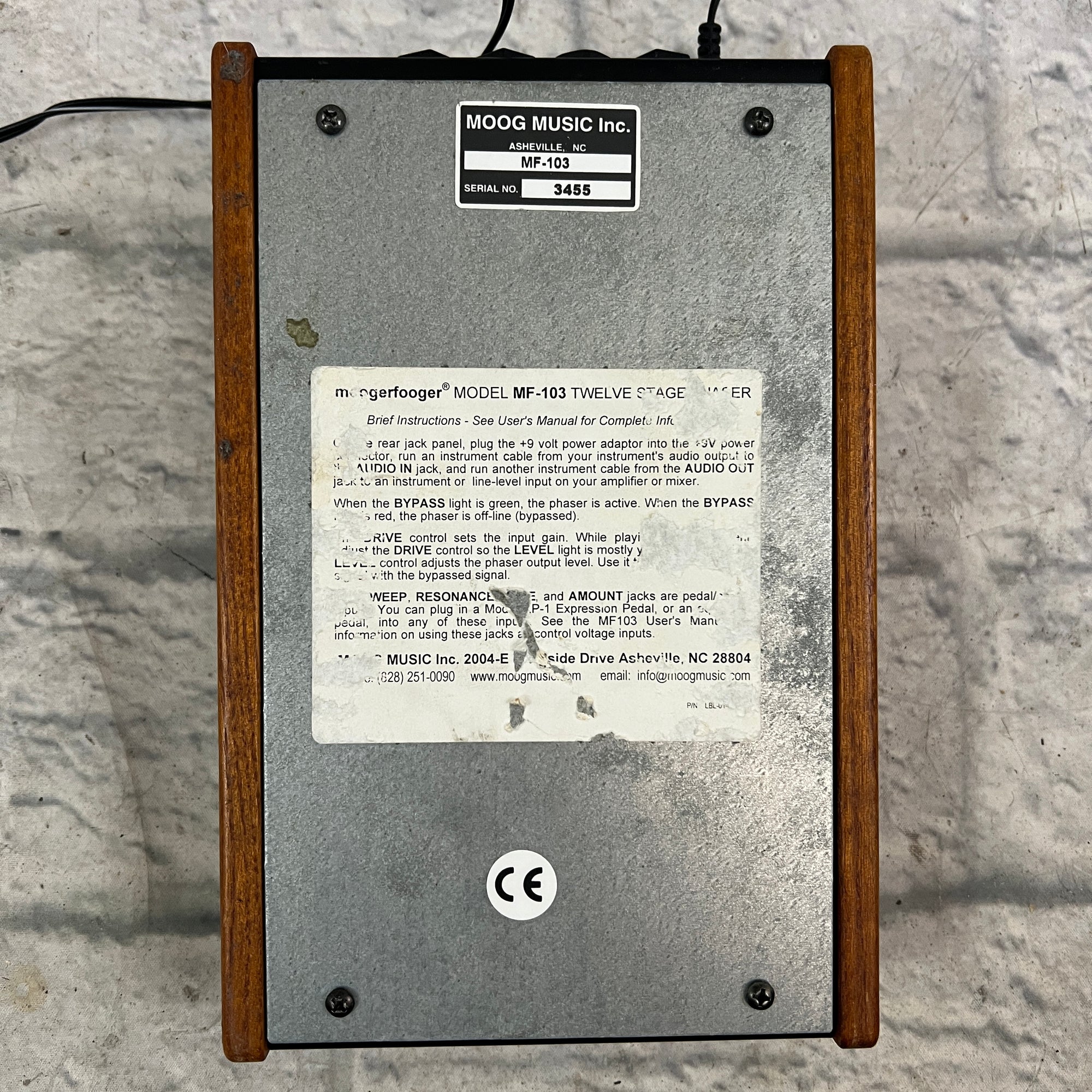 Moog Moogerfooger MF-103 12-Step Phaser Phase Shifter