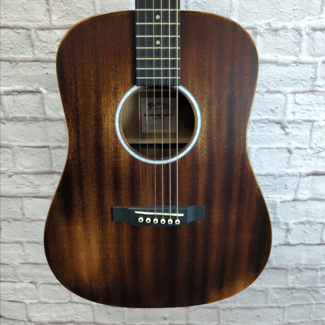 Martin Dreadnaught Junior Left Handed Worn Mahogany