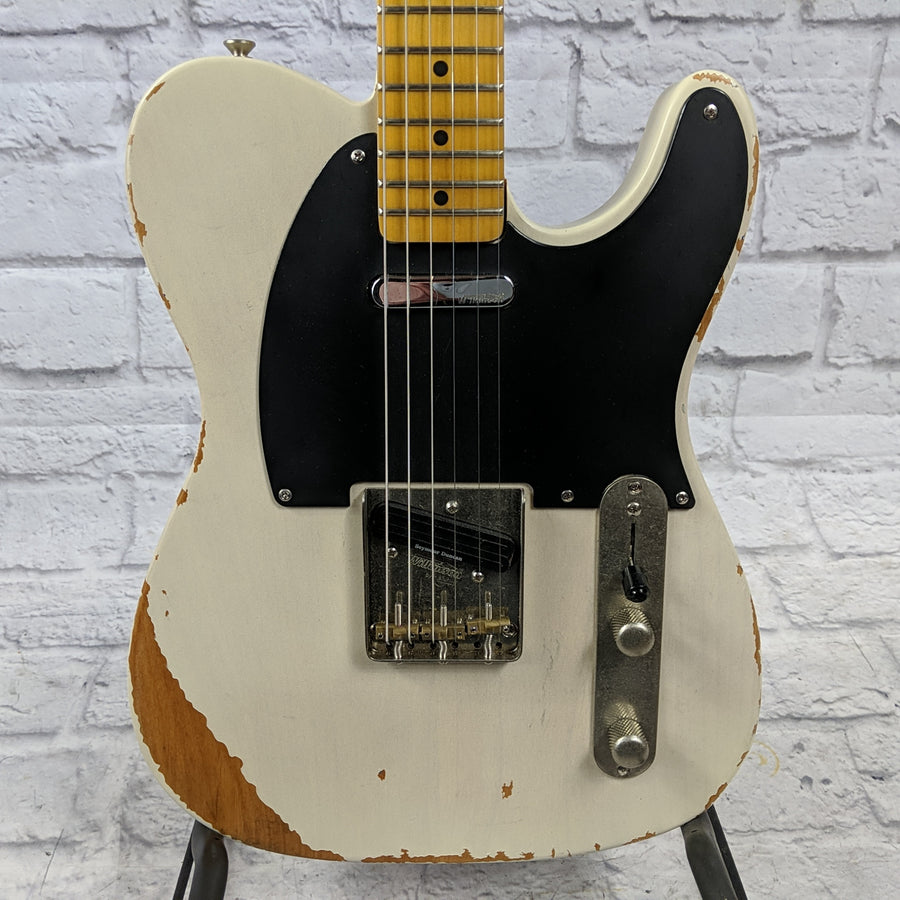 Unknown Partscaster Tele Heavy Relic White