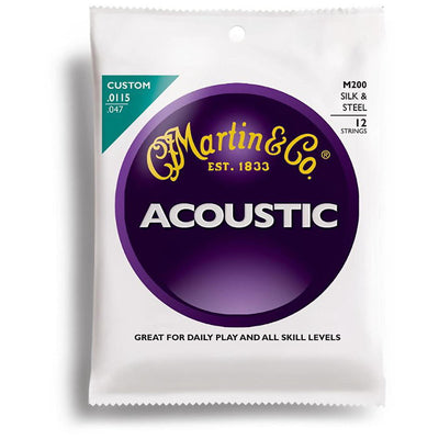 Martin M200 Silk & Steel 12-String 11-47 Acoustic Guitar Strings