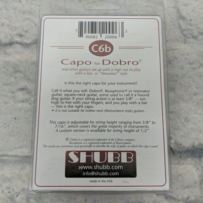 Shubb C6B Dobro Capo