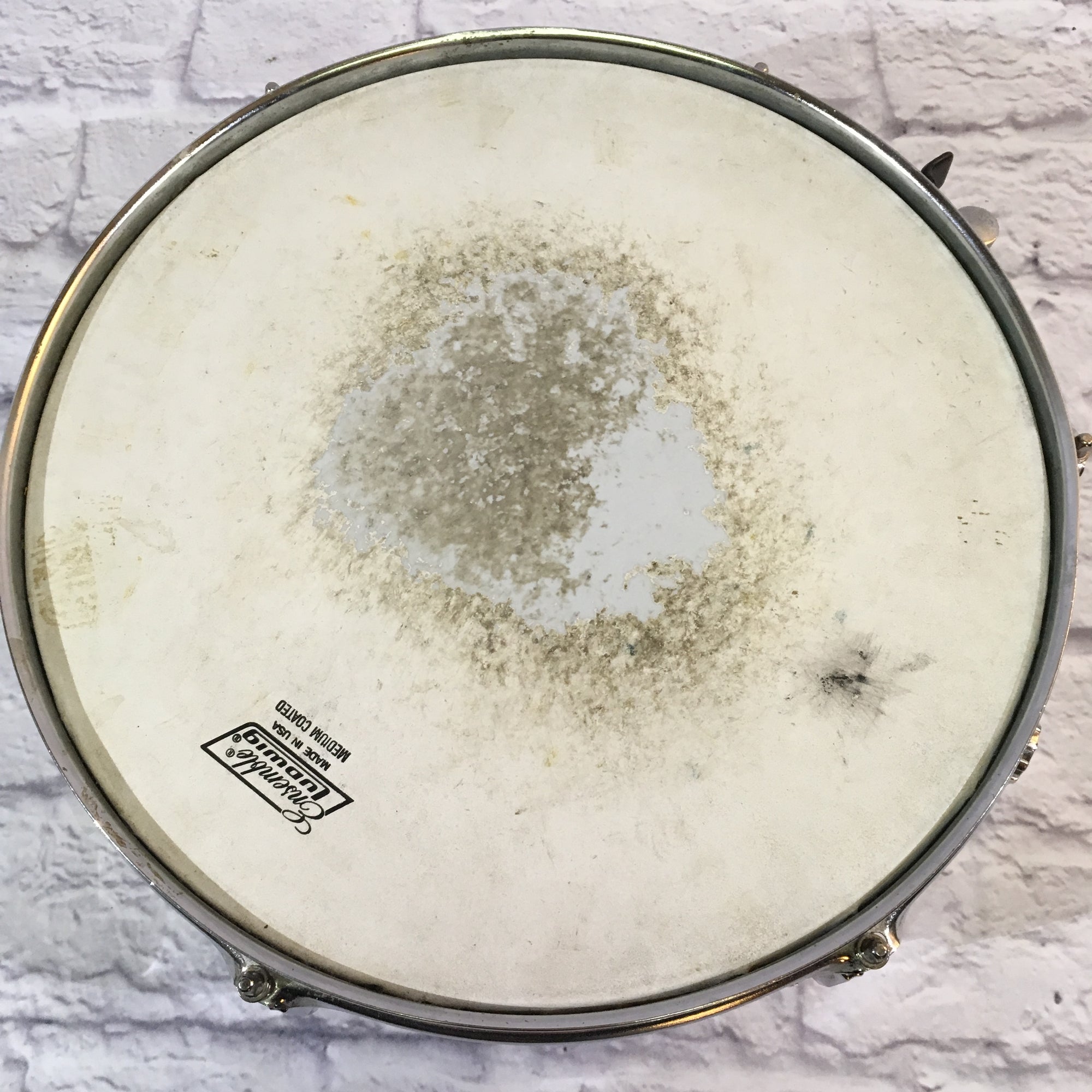 14in Chrome Snare Drum, Unknown Manufacturer