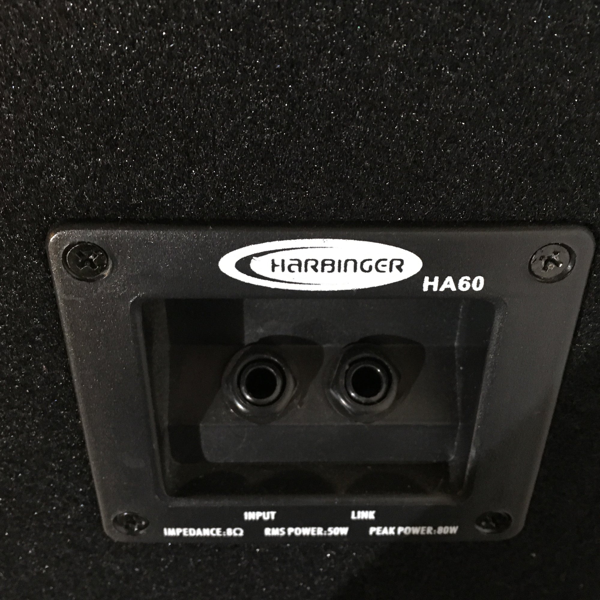 Harbinger HA60 4 Channel PA with Speakers  As-Is