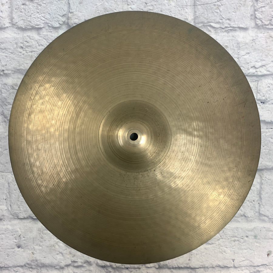 Vintage 1960s Zildjian 19 Crash Cymbal 2000g