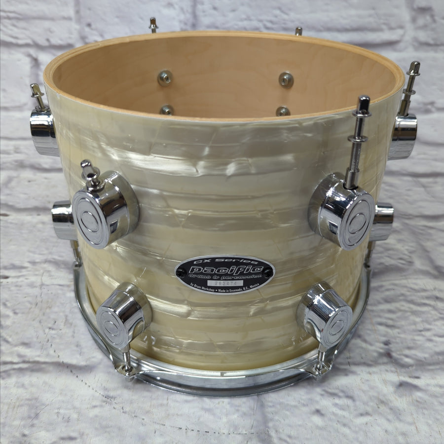 Pacific By DW CX Series 10 X 8” Tom Drum PDP - White Onyx