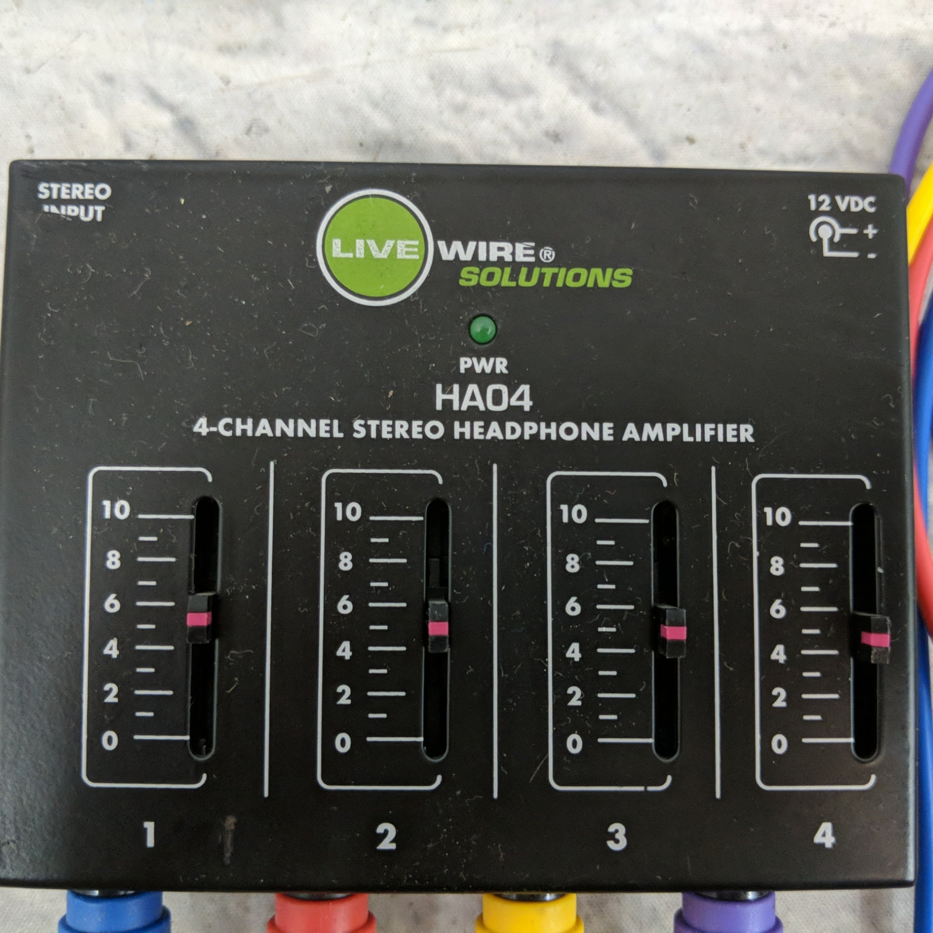 Livewire Solutions HA04 4 Channel Stereo Headphone Amplifier