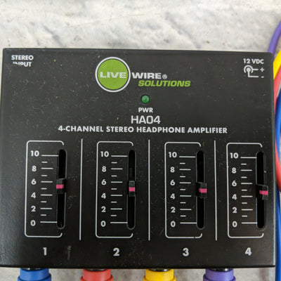 Livewire Solutions HA04 4 Channel Stereo Headphone Amplifier