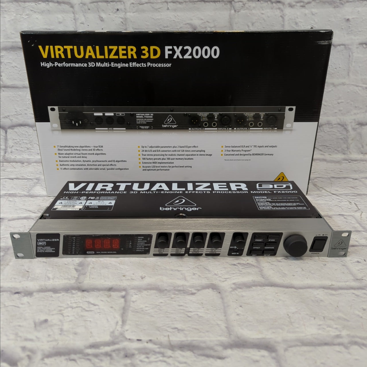 Behringer Virtualizer 3D FX2000 Multi Effects - Evolution Music Behringer Virtualizer 3D FX2000 Multi Effects - Evolution Music