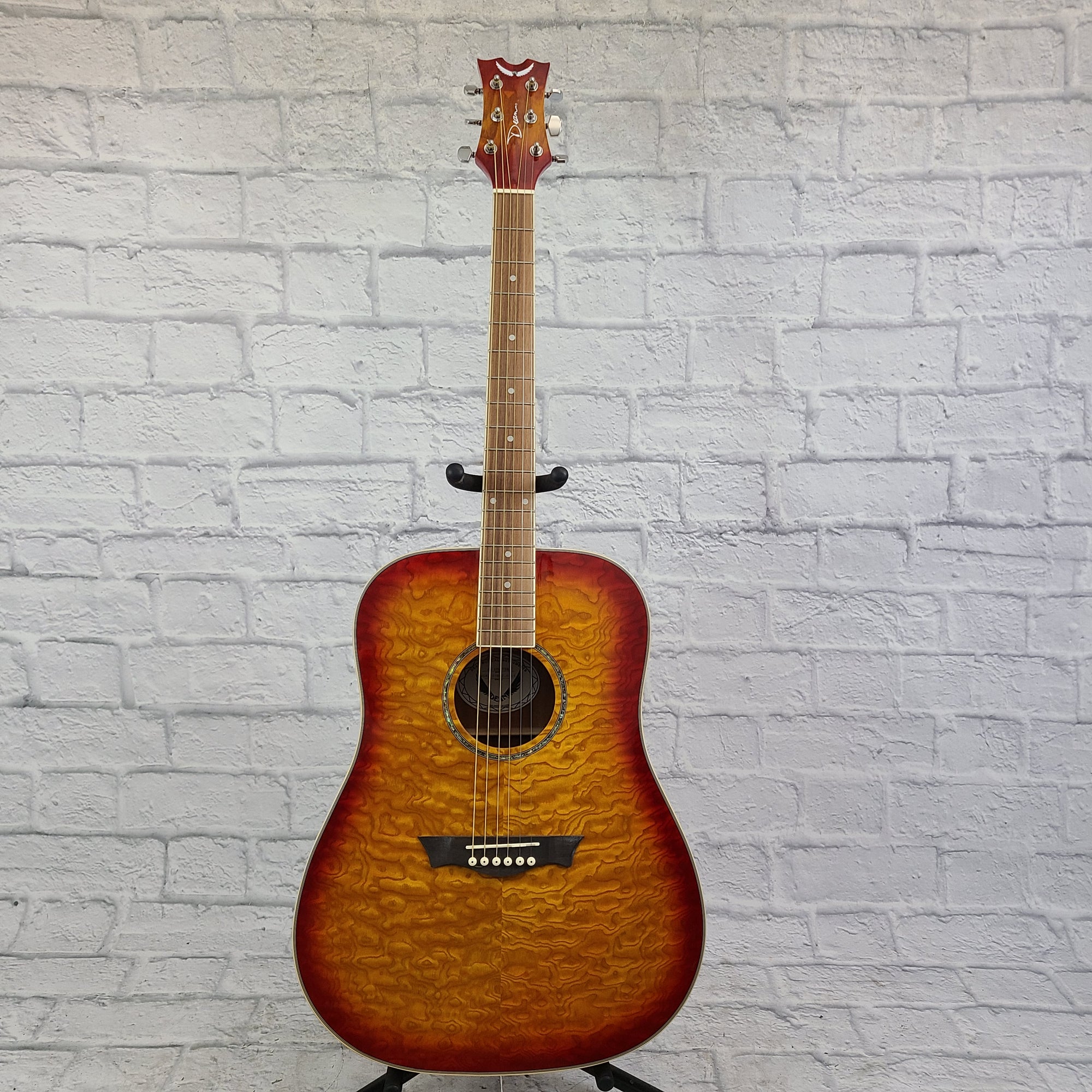 Dean AX DQA TSB Acoustic Guitar (Orange Burst)
