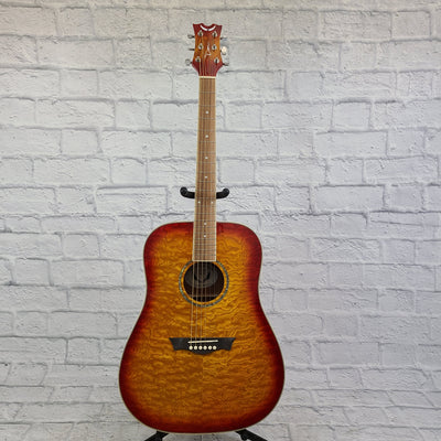Dean AX DQA TSB Acoustic Guitar (Orange Burst)