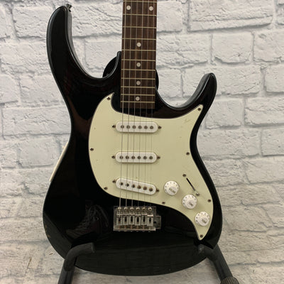 Burswood Black Strat Style Electric Guitar