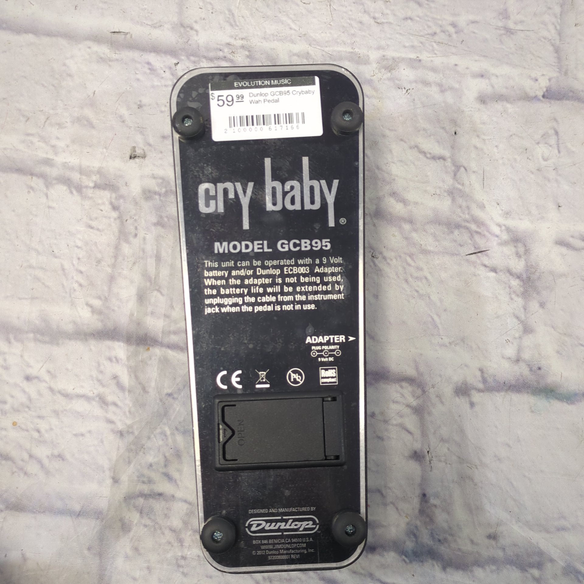 Dunlop GCB95 Crybaby Wah Pedal