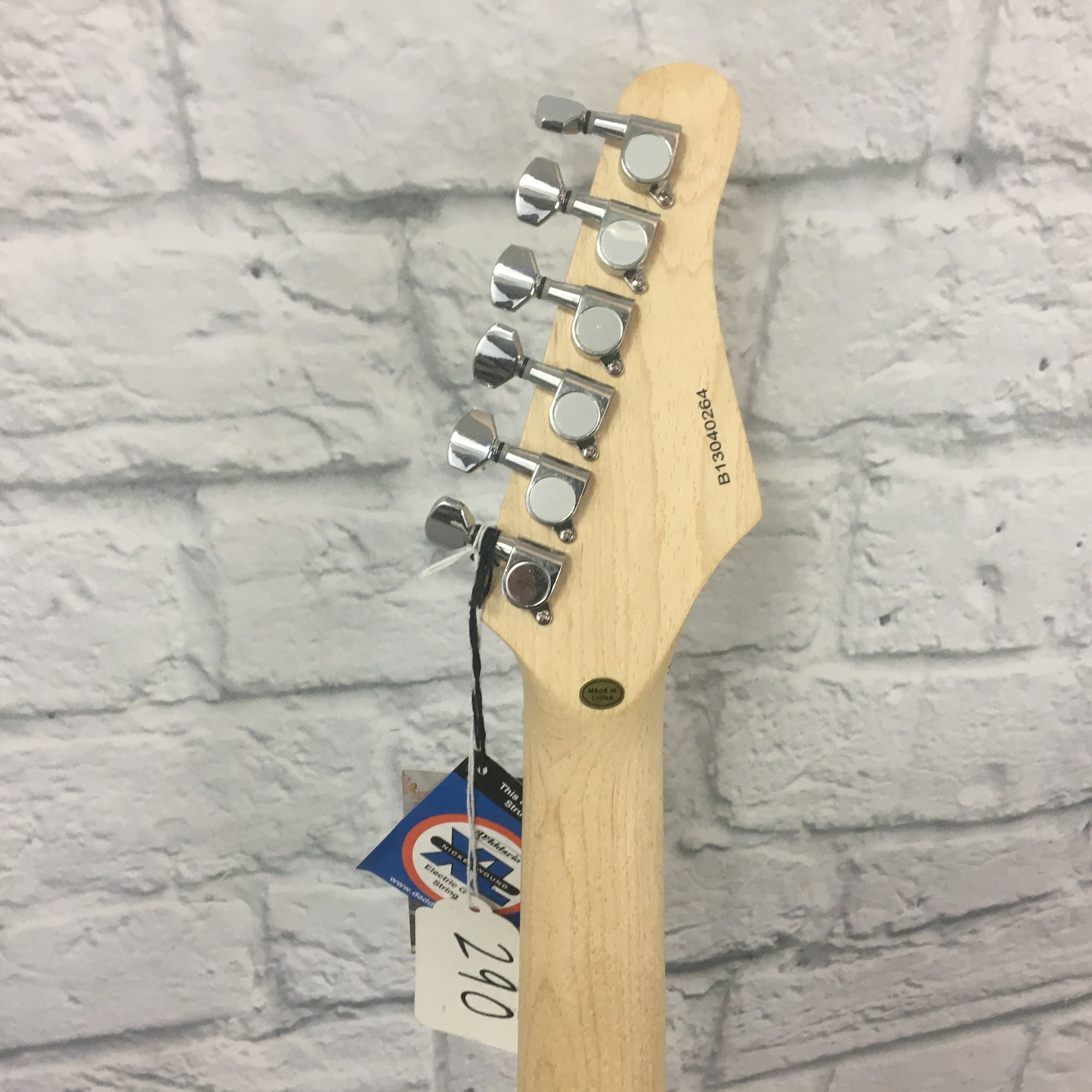 Austin AST100 Lefty Electric Guitar in Black