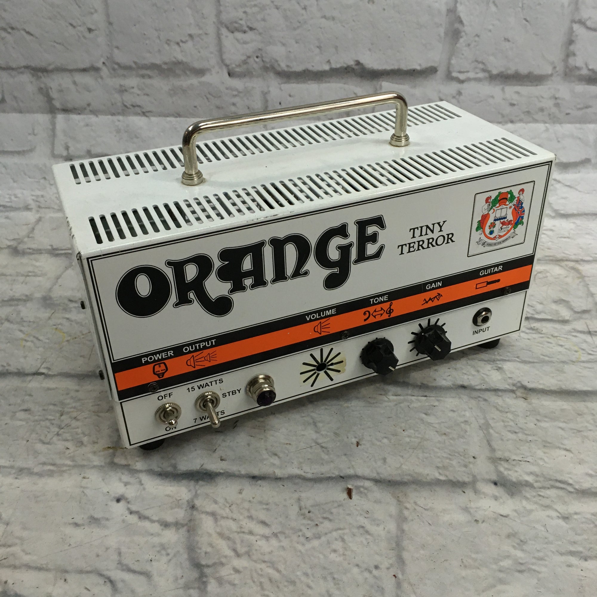 Orange Tiny Terror 15-Watt Tube Head MODIFIED