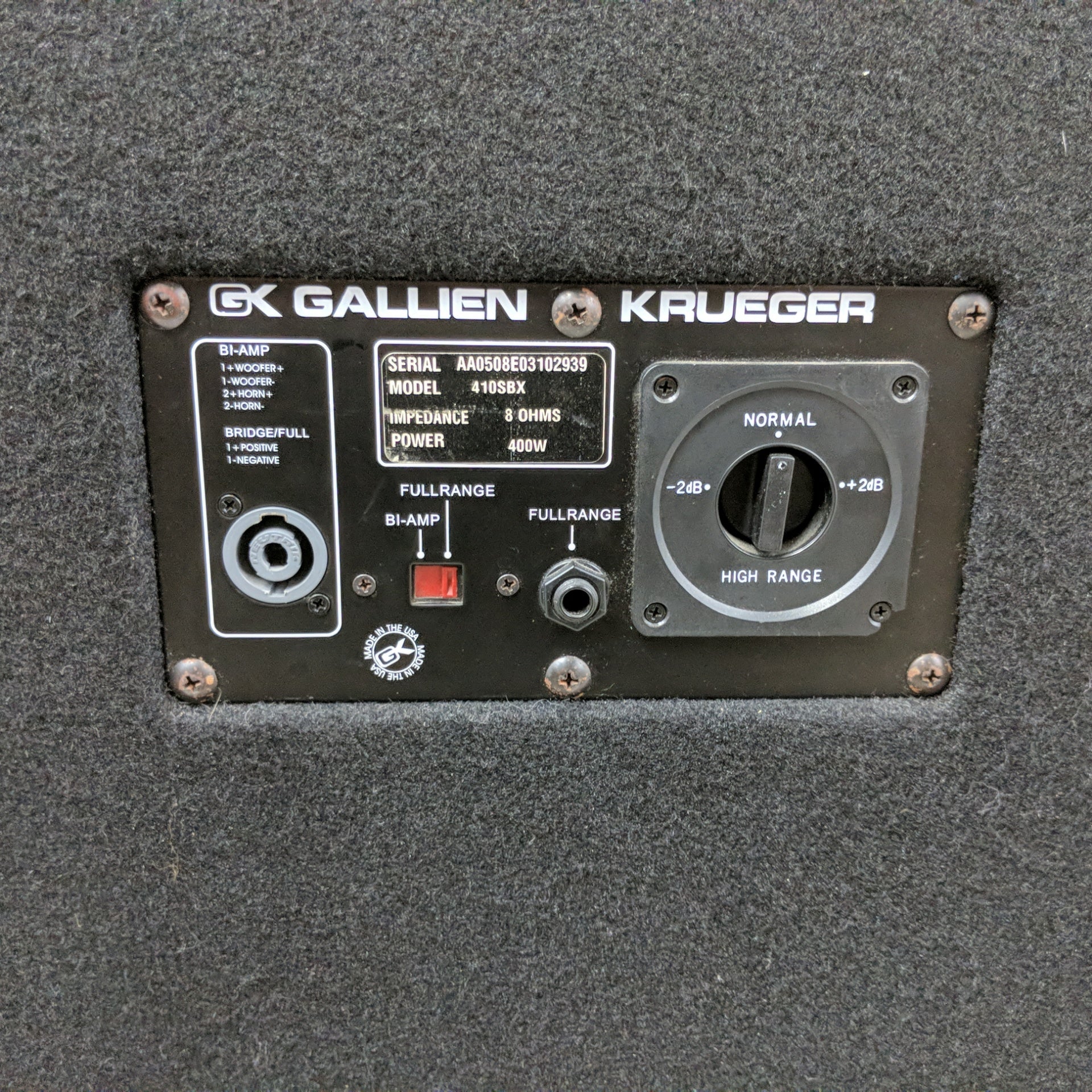 Gallien-Kruger 410SBX 4x10 Bass Cabinet