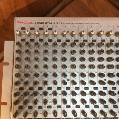 Phonic Sonic Station 16 16-Channel 4-Bus Mic/Line Mixing Console x FX