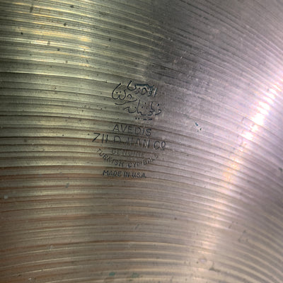 Vintage 1960's Zildjian 24 Ride Cymbal