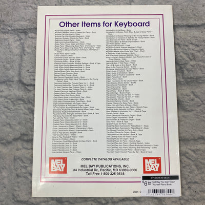 Mel Bay You Can Teach Yourself Piano Book