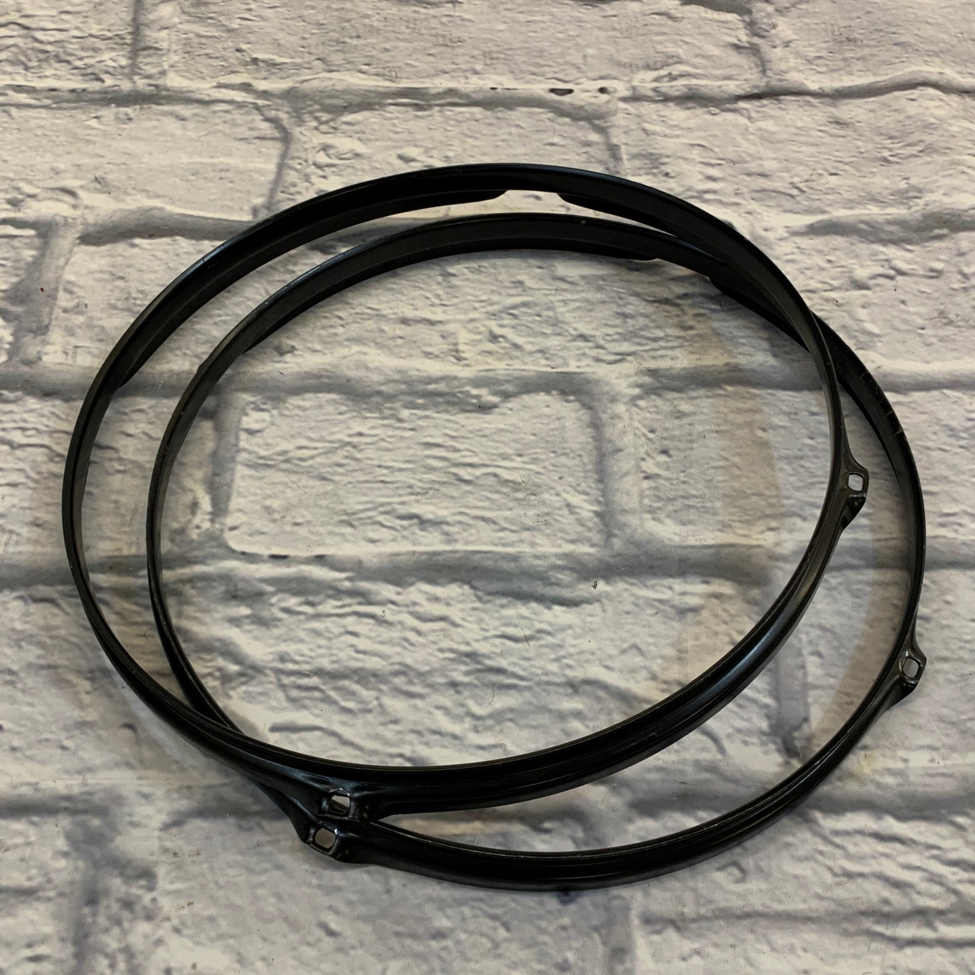 4-Lug 14" Metal Drum Hoop Pair Black