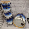 Mapex Pro M 5pc Drum Set Blue White Fade
