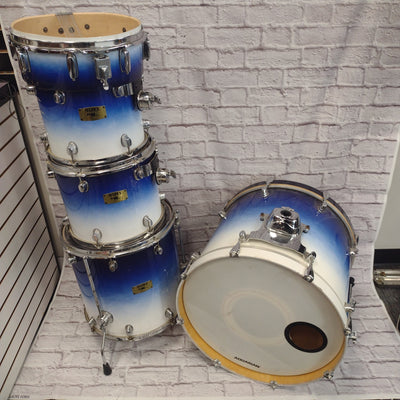 Mapex Pro M 5pc Drum Set Blue White Fade
