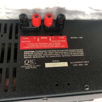 QSC 1400 Power Amp