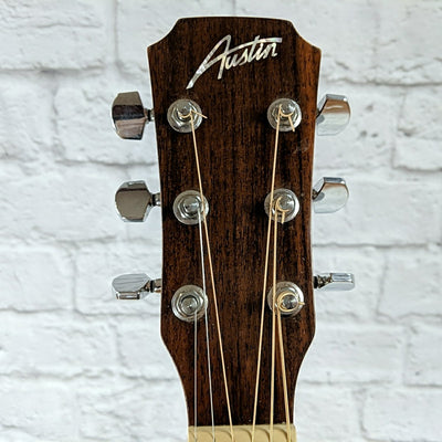 Austin AA25-DLL Left Handed Dreadnaught Acoustic Guitar