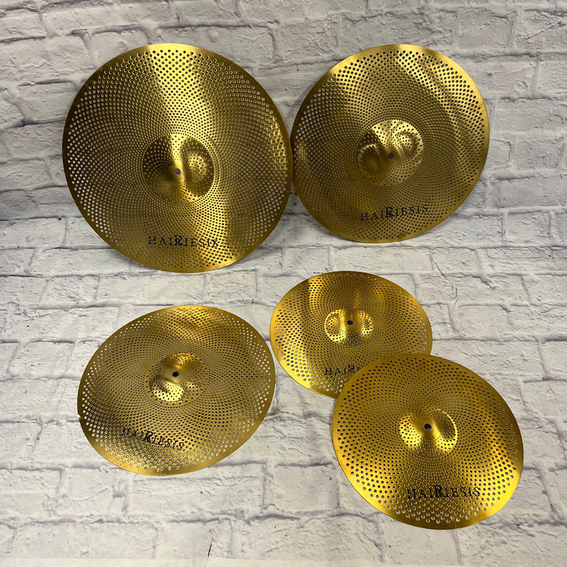 Hairiesis Quiet Cymbal Set 14 16 18 20 Evolution Music