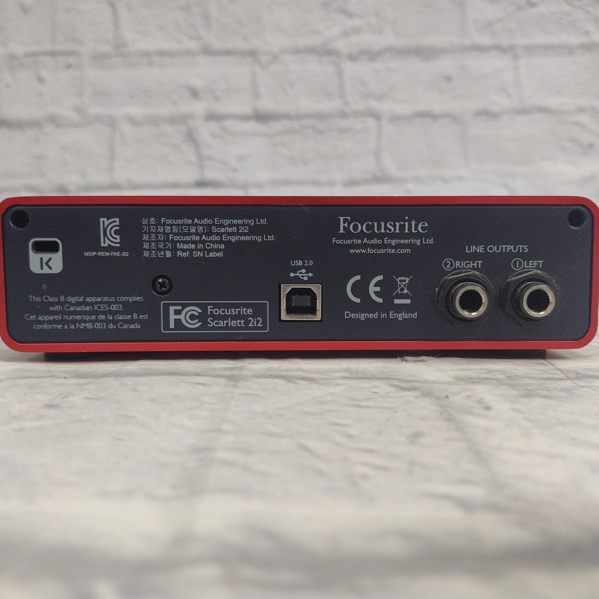 Focusrite Scarlett 2i2 USB Interface