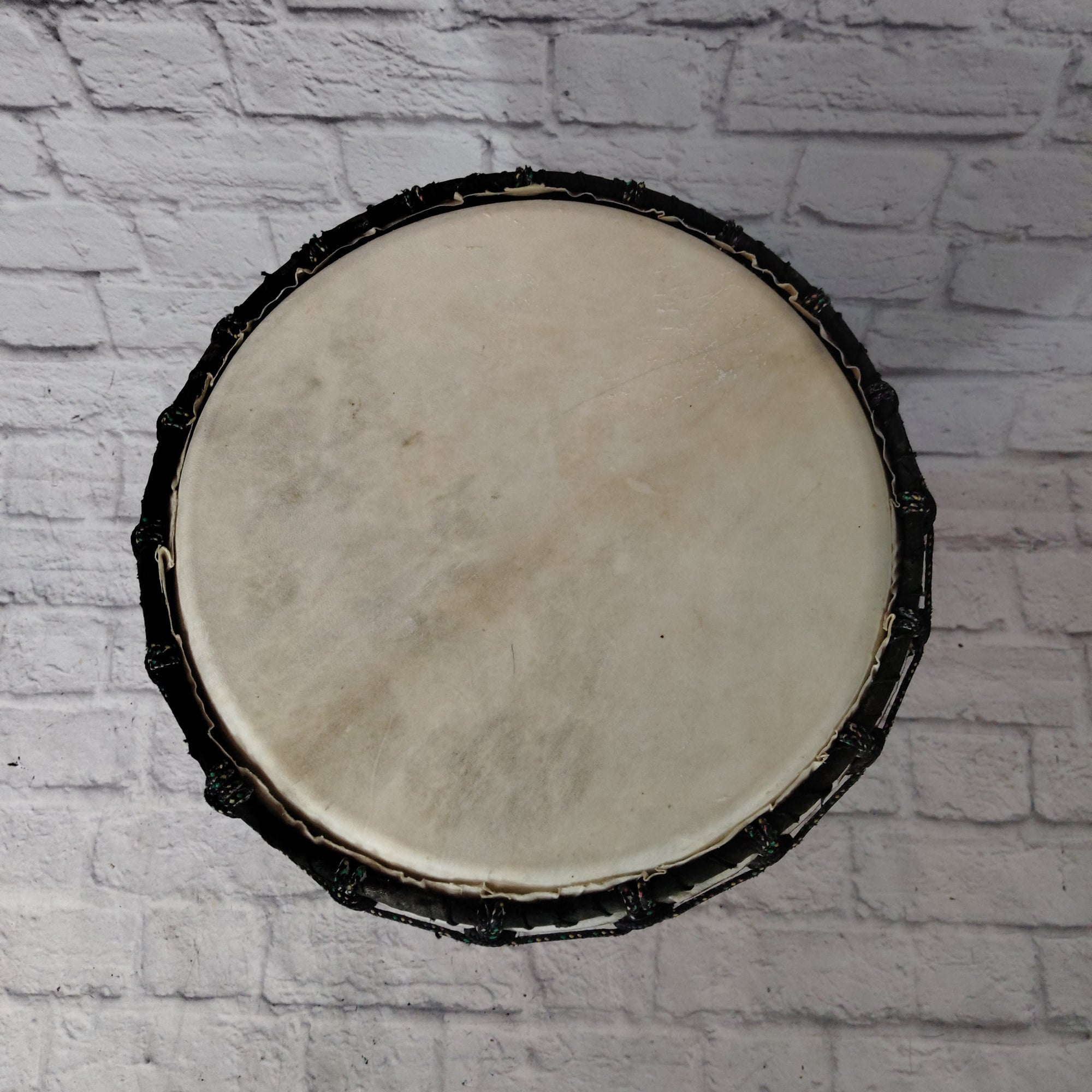 Hand Carved Wooden Rope Tuned Djembe 14 x 24"