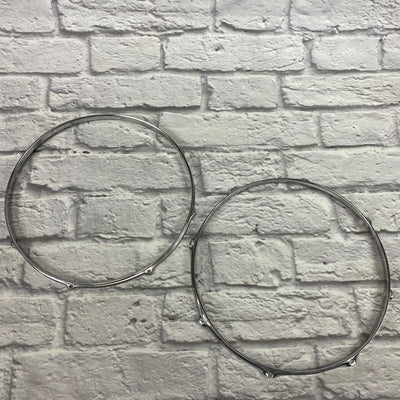 8-Lug 17" Chrome Drum Hoop Pair