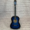 Beginner Acoustic Guitar Blue w/ Accessories