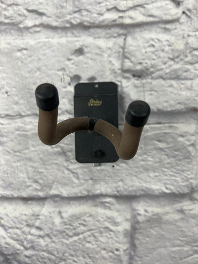 String Swing Front Facing Guitar Slat Wall Hanger - 2 Inch Stem (5 Pack)