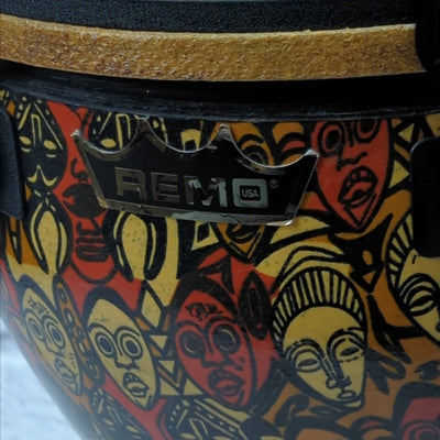Remo Leon Mobley Signature Series Djembe w/ Kaces Gig Bag Case